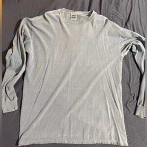 Comfort Colors Men's Light Gray Long Sleeve Tee